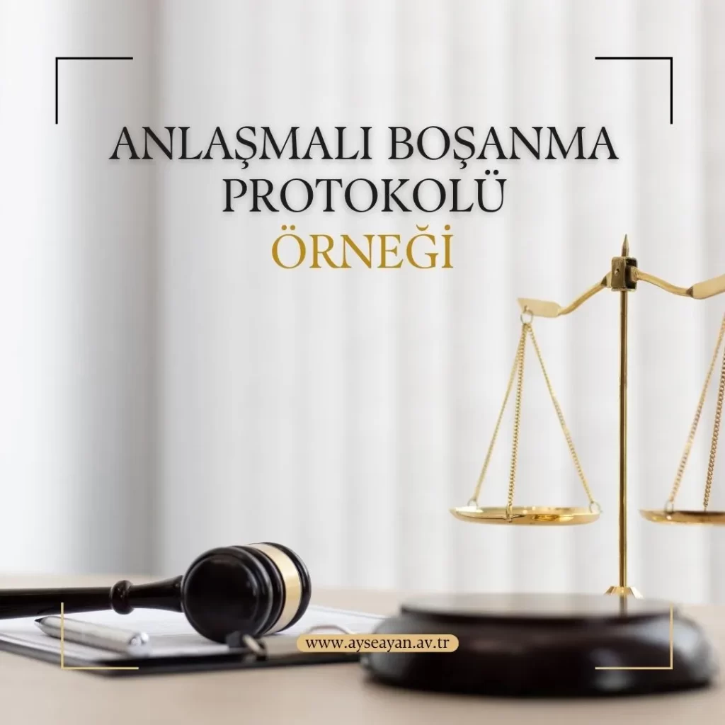 Anlaşmalı boşanma protokolü örneğini sizlerle paylaşıyoruz. “anlaşmalı boşanma protokol örneği” şeklinde arama yapıyorsanız buraya tıklayabilirsiniz. Ancak önemle belirtmek isteriz ki boşanma davaları dahil hiçbir davayı, avukatsız şekilde takip etmemeli; mutlaka bir avukatla birlikte hareket etmelisiniz.